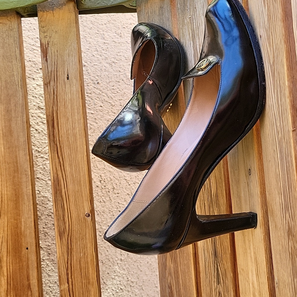 Emporio Armani black ladies shoes, Size 6